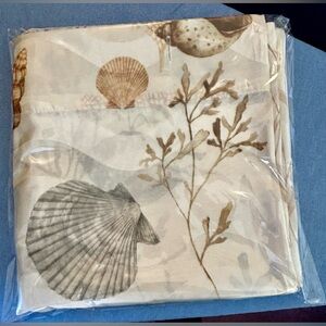 New shell one panel shower curtain